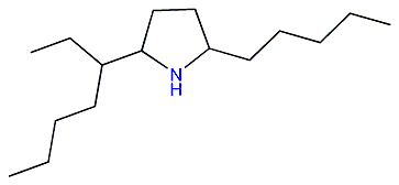 2-Heptyl-5-pentylpyrrolidine
